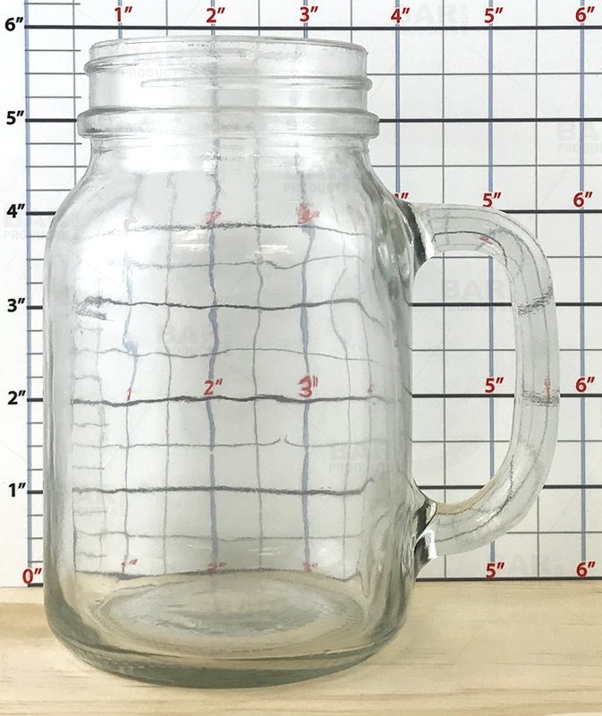 BarConic® Glassware - Mason Jar Mug Glass - 20 ounce - CASE OF 12