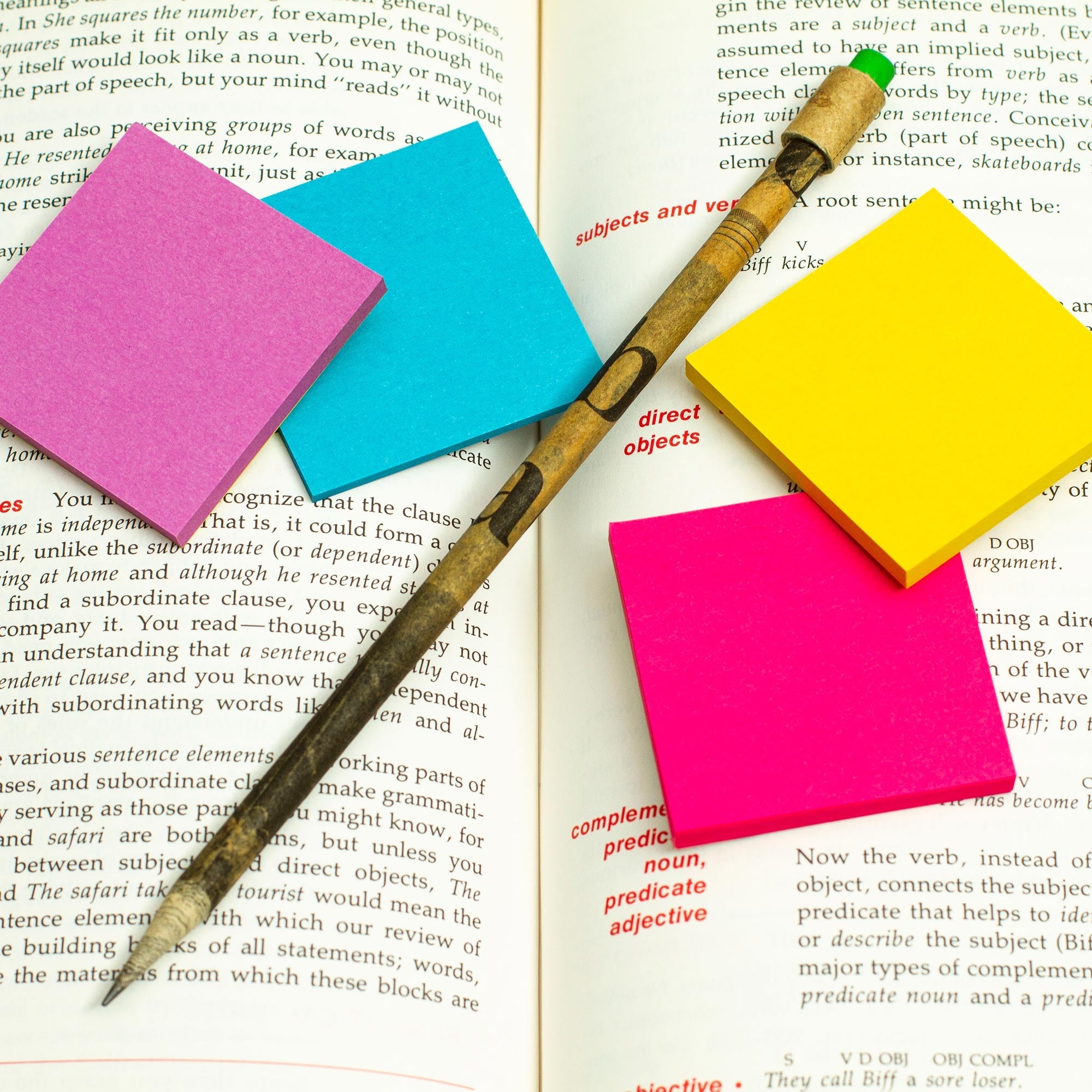 Vintage Handmade Recycled Paper Pencil with Green Eraser - News of Yesterday