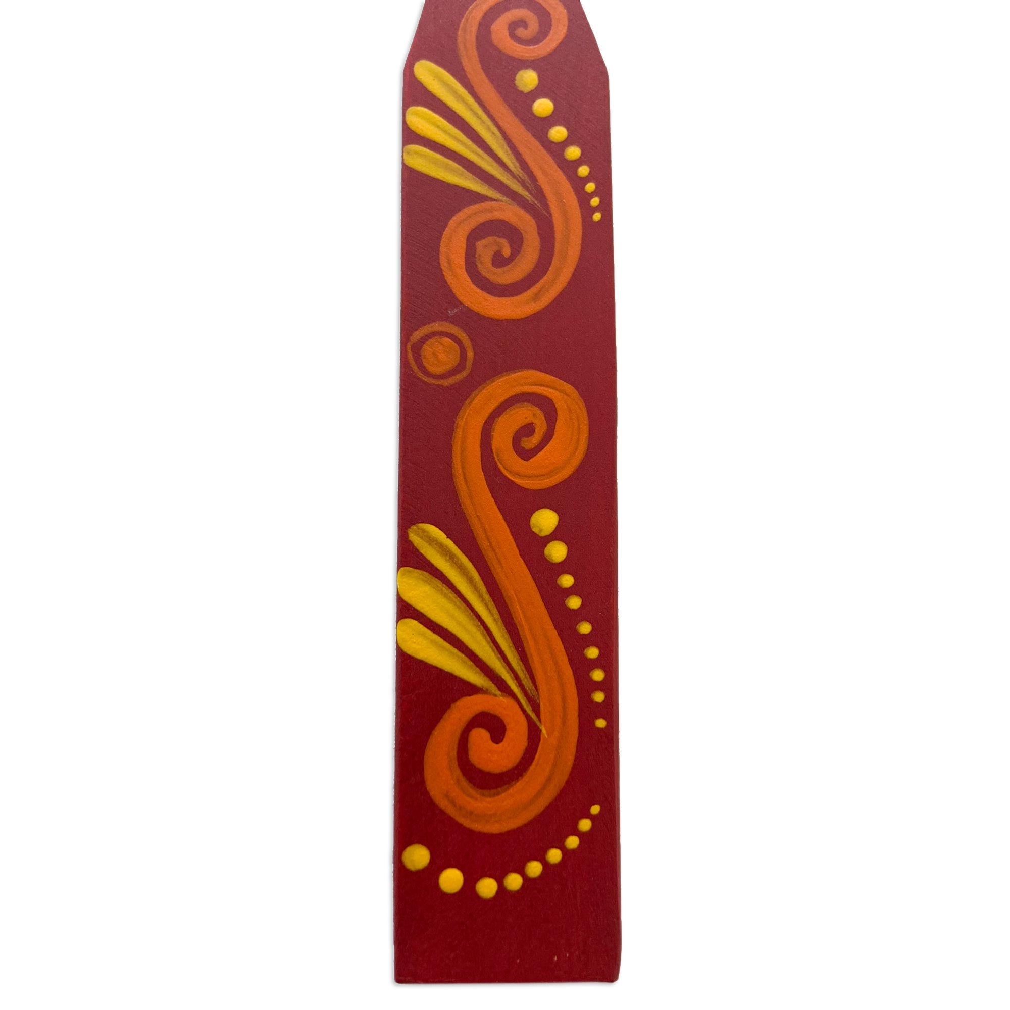 Hand Crafted Mexican Copal Wood Bookmark with Tropical Owl - Reading Owl