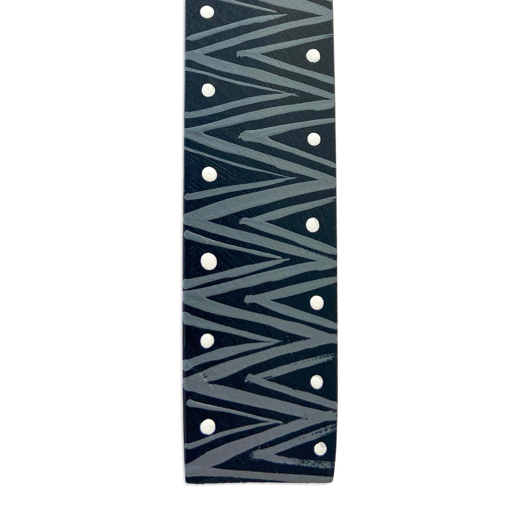Hand-Painted Pink Flamingo Copal Wood Bookmark from Oaxaca - Reading Flamingo